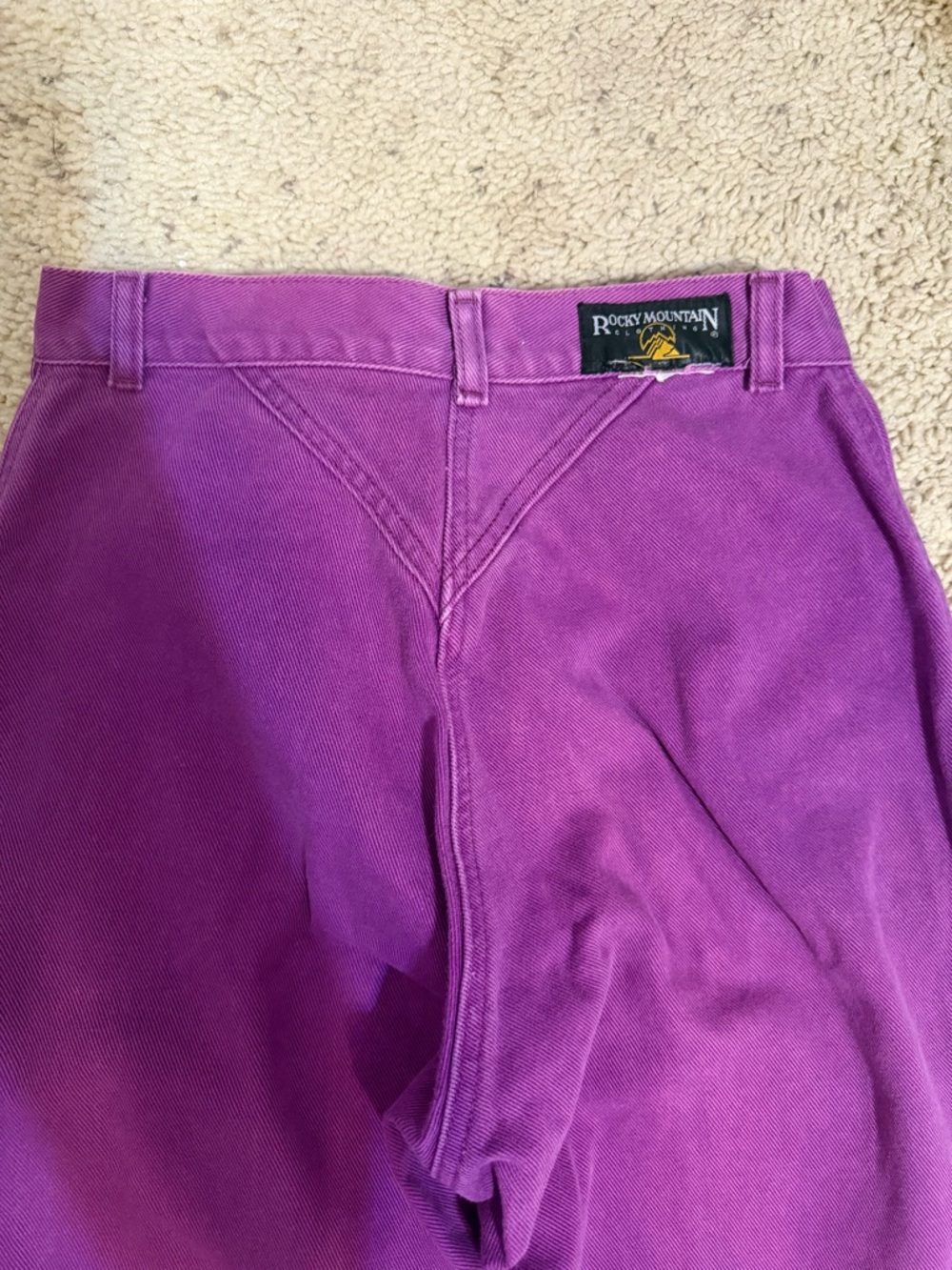 Vintage Women's Rockies Purple Jeans Bareback Size 23 L 34 - Picture 8 of 9